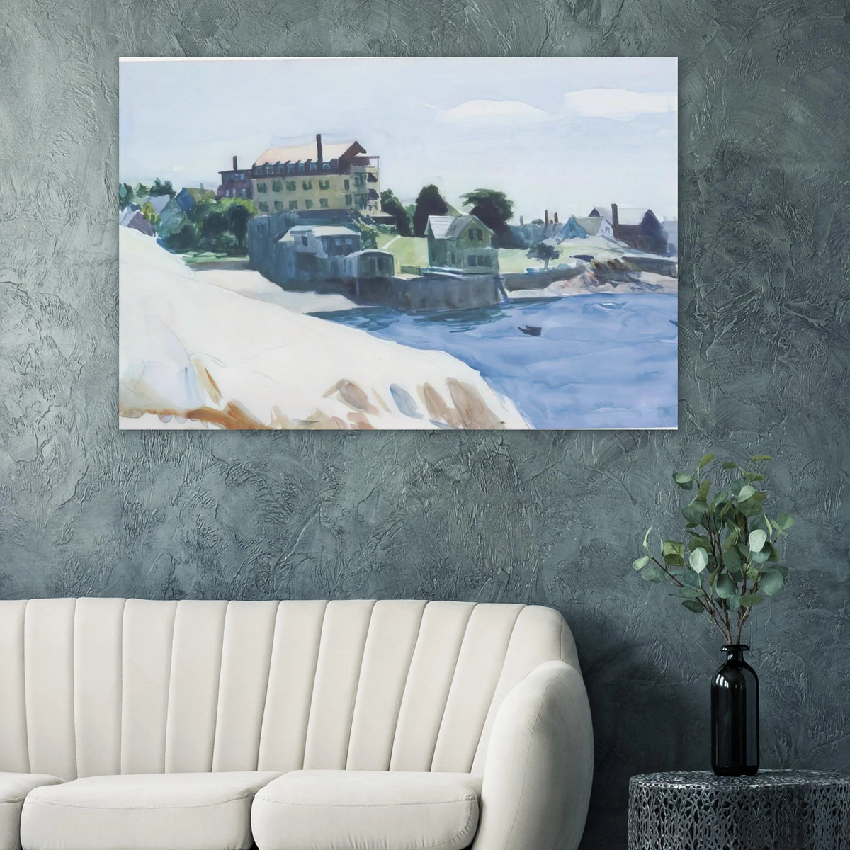 Small Town on Cove Poster | Edward Hopper Poster | Edward Hopper Print