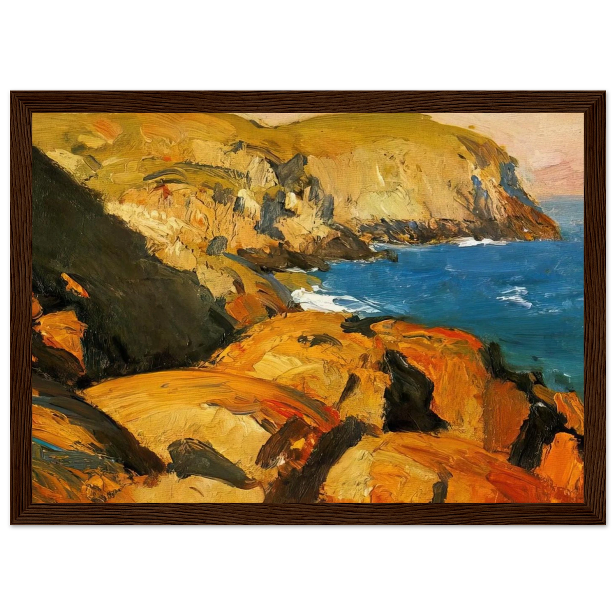 Blackhead, Monhegan Framed Poster | Edward Hopper Framed Prints Wall Art | Edward Hopper Print
