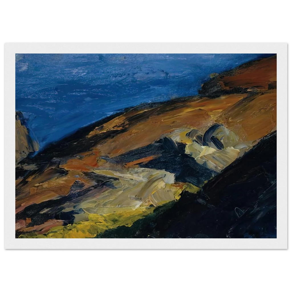 Rocks and Shore Framed Poster | Edward Hopper Framed Prints Wall Art | Edward Hopper Print