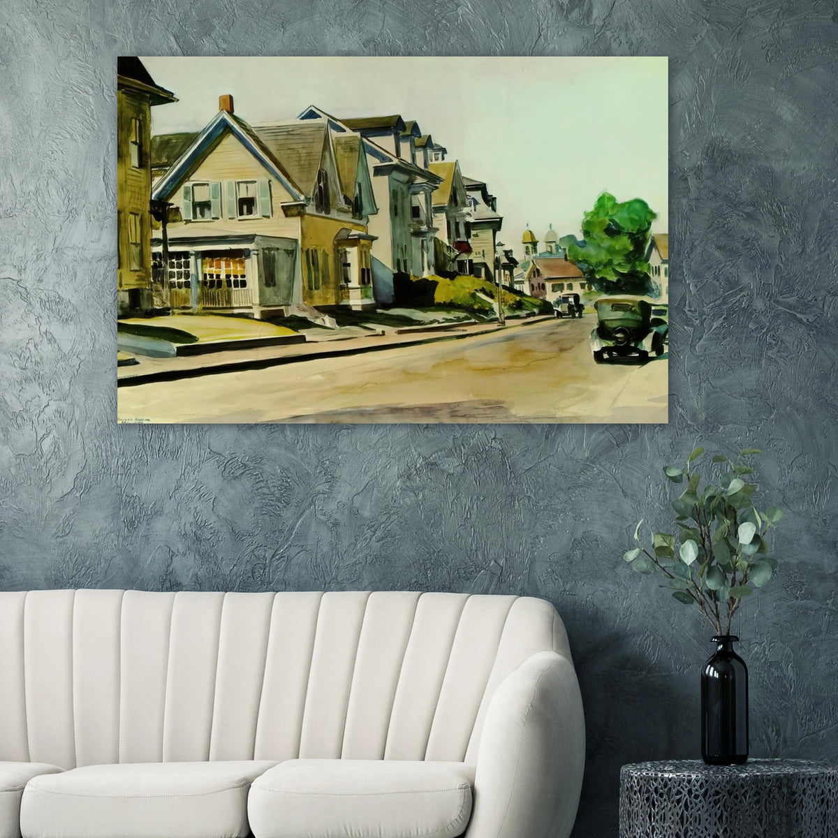 Sun on Prospect Street Gloucester, Massachusetts Poster | Edward Hopper Poster | Edward Hopper Print