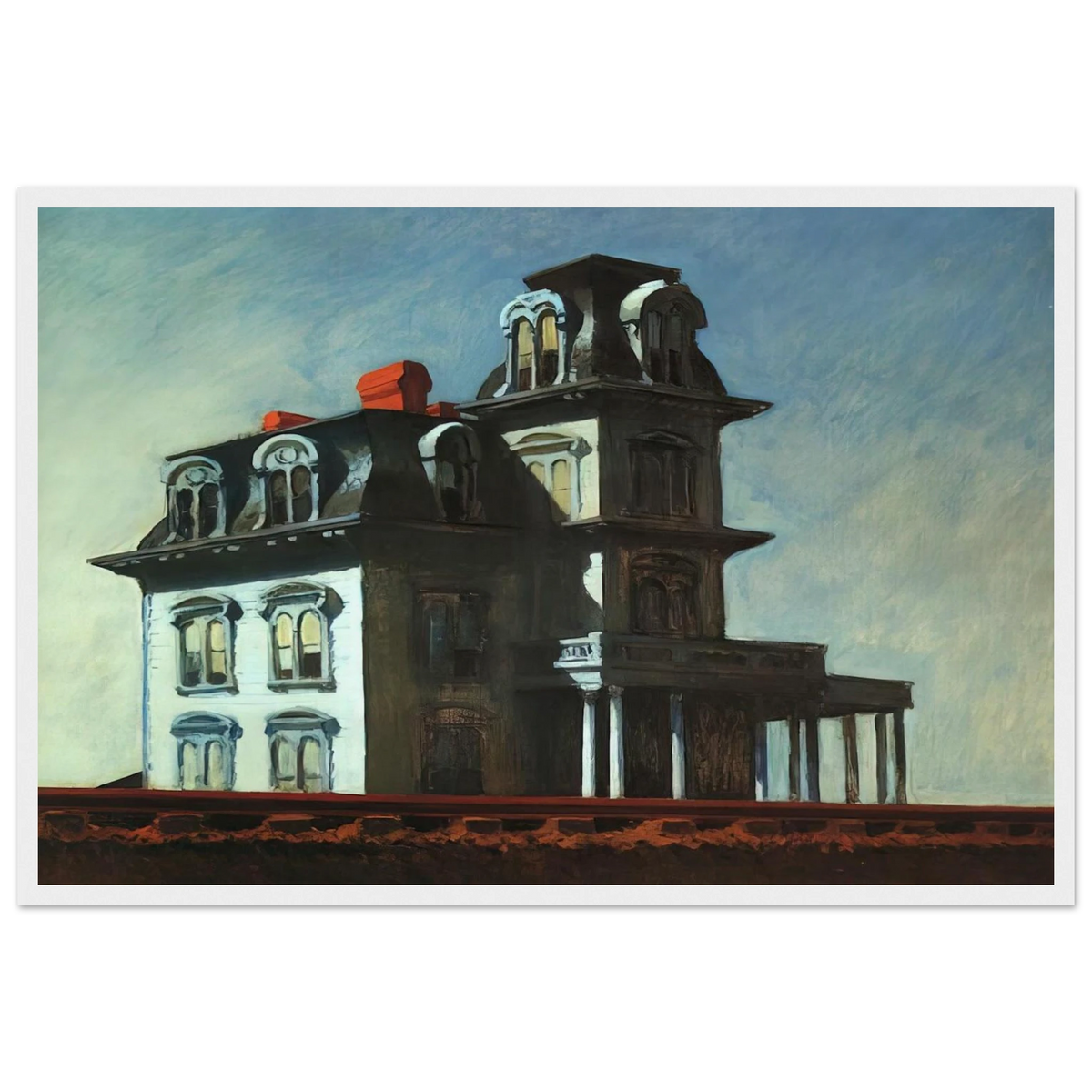 House by the Railroad Framed Poster | Edward Hopper Framed Prints Wall Art | Edward Hopper Print