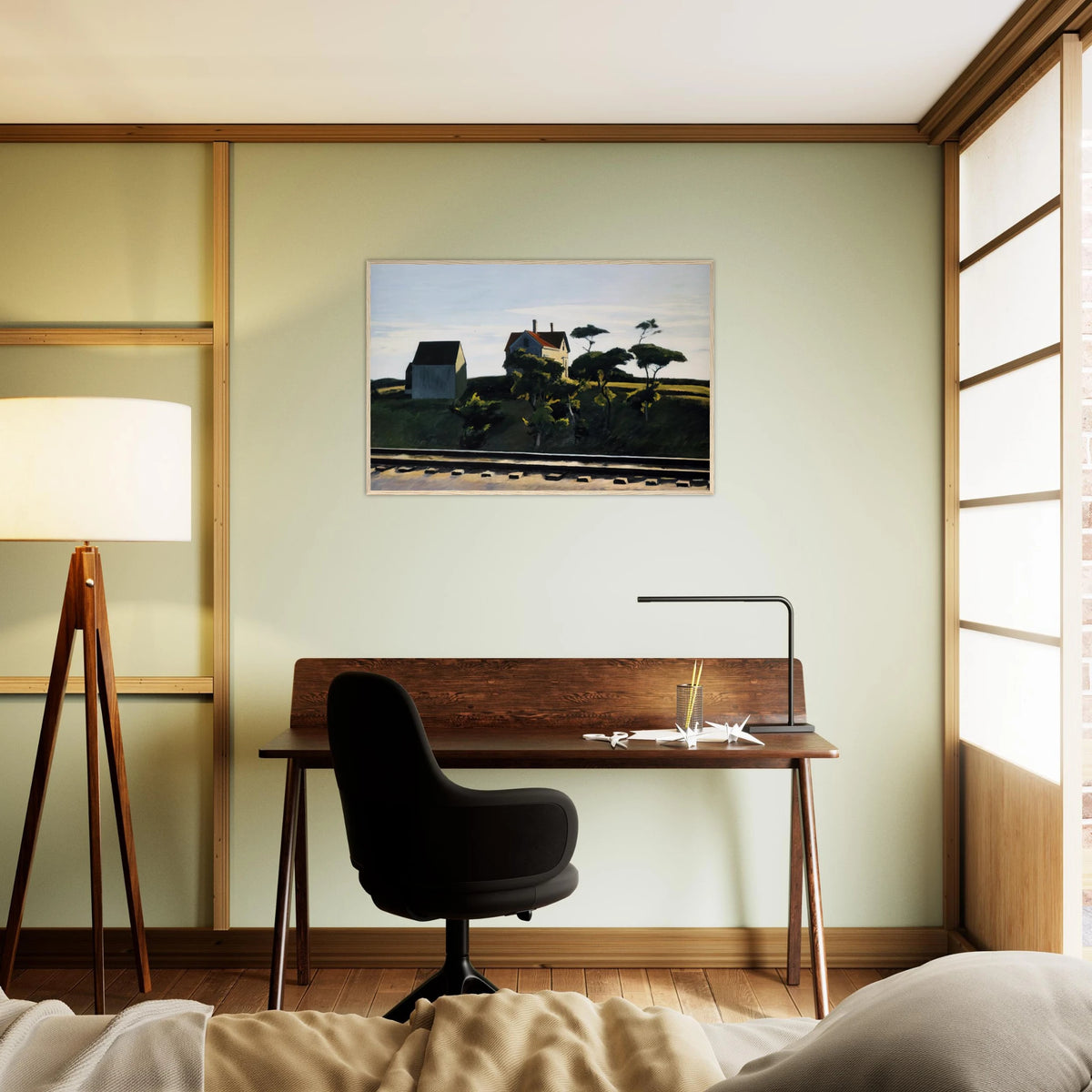 New York, New Haven and Hartford Framed Poster | Edward Hopper Framed Prints Wall Art | Edward Hopper Print