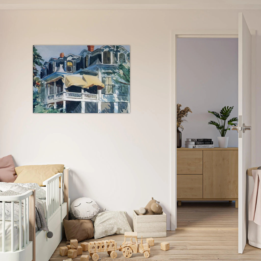 The Mansard Roof Canvas | Edward Hopper Canvas | Edward Hopper Print