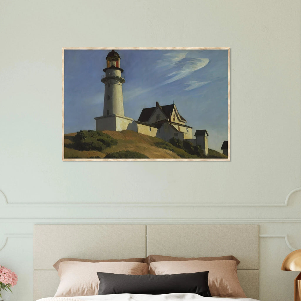 Lighthouse at Two Lights Framed Poster | Edward Hopper Framed Prints Wall Art | Edward Hopper Print